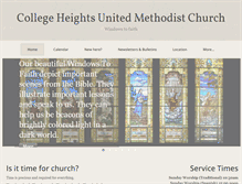 Tablet Screenshot of collegeheightsumc.org